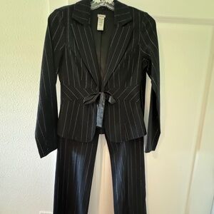 Guess Jeans Metallic Striped Pant Suit